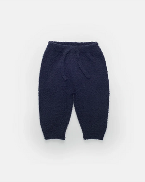 7AM Enfant Fuzzy Boxy Lounge Pant in Navy