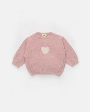 7AM Enfant Fuzzy Sweater in Heart