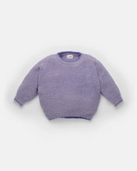 7AM Enfant Boxy Fuzzy Sweater in Taro
