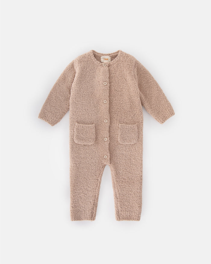 7AM Enfant Long Sleeve Fuzzy Romper - Multiple Colors!
