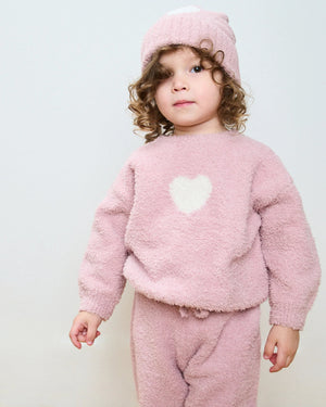 7AM Enfant Fuzzy Sweater in Heart