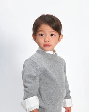 7AM Enfant Faux Cashmere Crewneck in Harbor