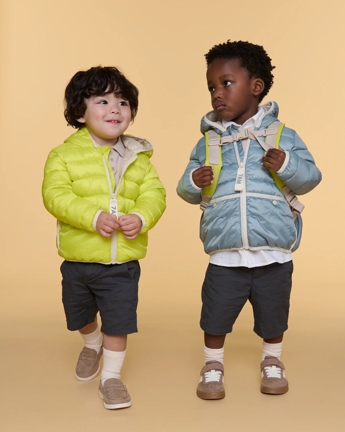 7AM Enfant Compact Warm Roll Me Puffer in Mirage