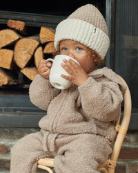 7AM Enfant Fuzzy Two-Tone Ribbed Beanie