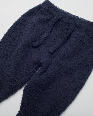 7AM Enfant Fuzzy Boxy Lounge Pant in Navy