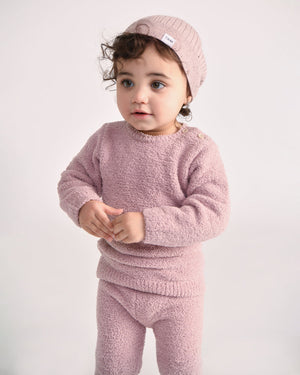 7AM Enfant Fuzzy Legging in Ash Rose