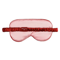 Bella Sleep Spa Sleep Mask in Ornament in Blush + Burgundy Trim