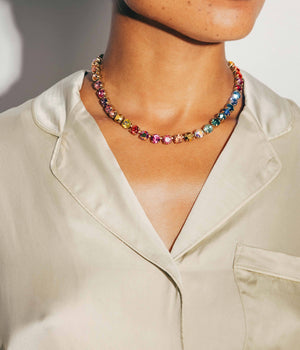 Loren Hope - Arista Slider Necklace in Cosmic Ombré
