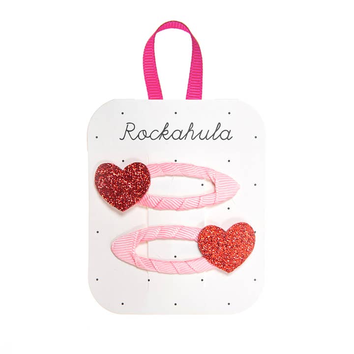 Rockahula Glitter Heart Clips