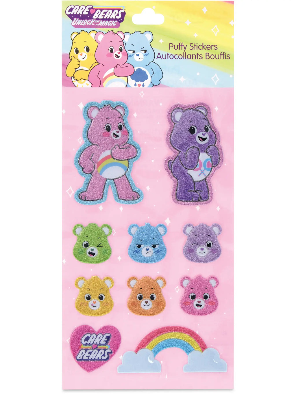 Iscream Care Bear Puffy Stickers