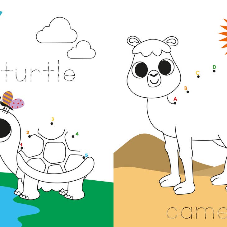 Sourcebooks Baby Animals Dot to Dot Book