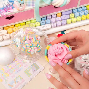 Kawaii Slime Company Play & Display Unicorn Parfait Clay Cafe