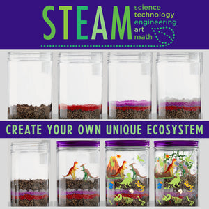 Faber-Castell Grow N' Glow Dinosaur Terrarium DIY Craft Kit for Kids