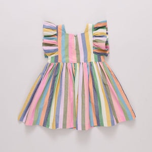 Pink Chicken Elsie Dress in Parade Stripe