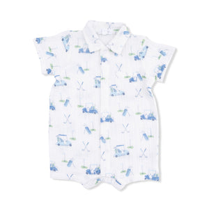 Angel Dear Polo Shortie in Blue Golf Carts