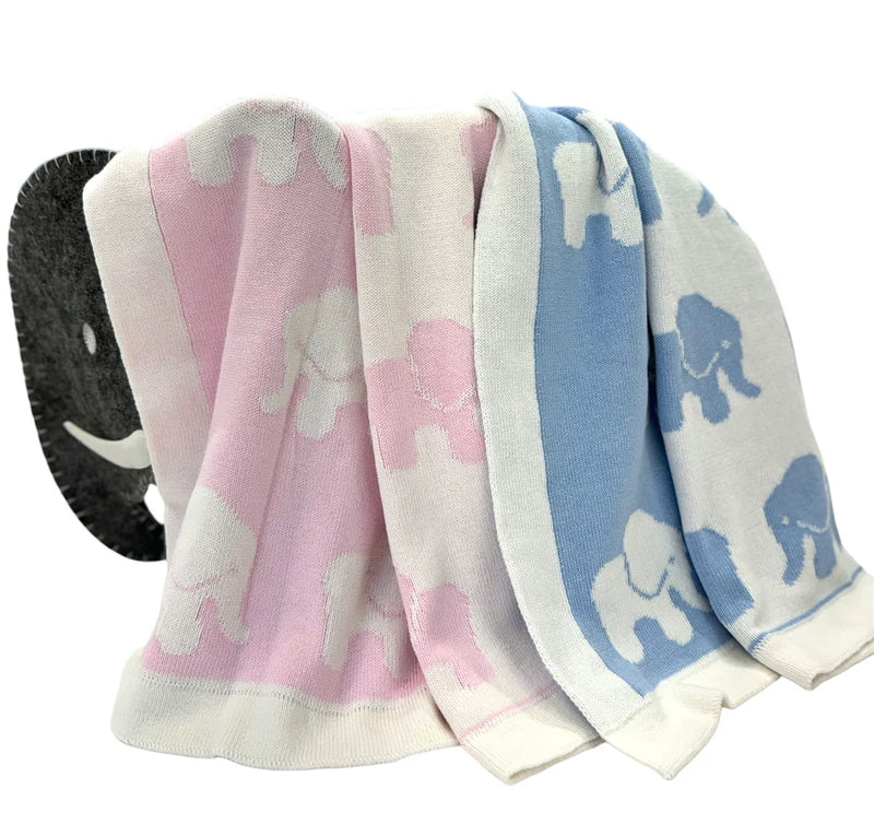 A Soft Idea Elephant Baby Blanket - Multiple Colors!