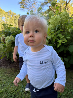 Joy Street Kids Lil Bro Onesie in Light Blue
