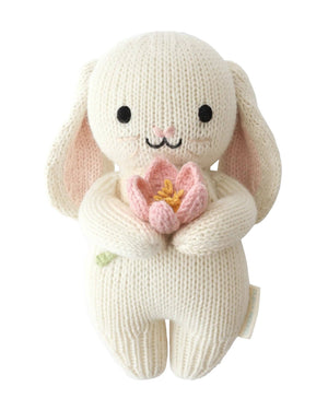 Cuddle + Kind Baby Bunny with Blooming Tulip