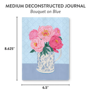 Studio Oh! Bouquet on Blue Medium Deconstructed Journal