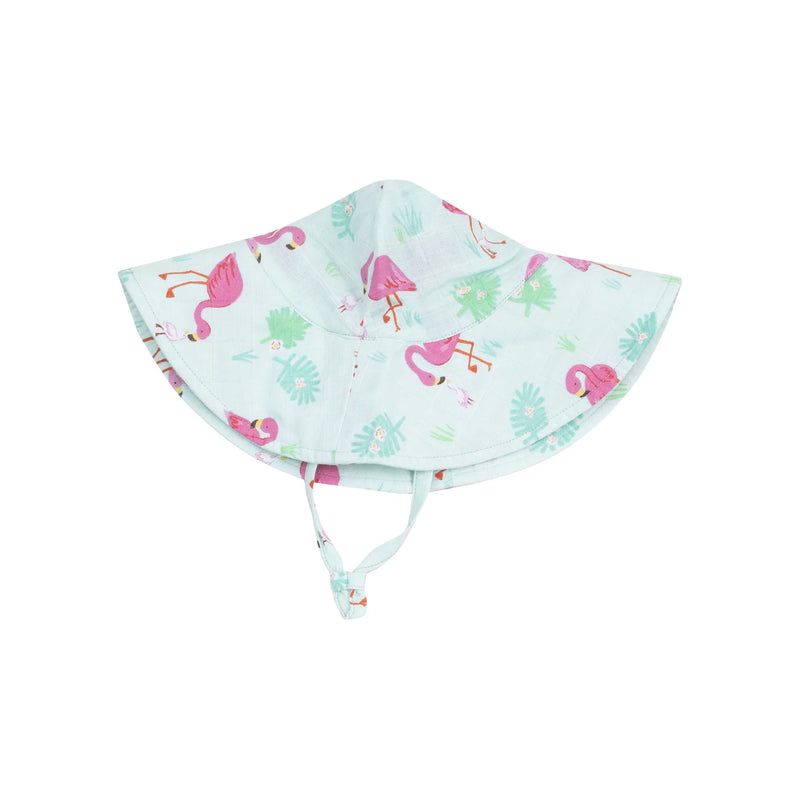 Angel Dear Wide Brim Sunhat in Flamingos
