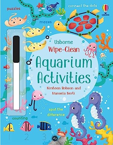 Usborne Wipe Clean Aquarium Activities Book