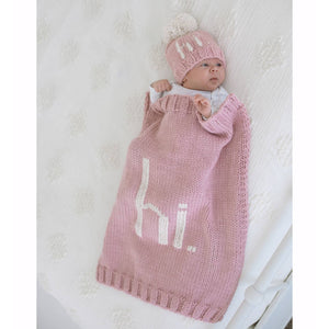 Huggalugs Handknit Baby Blanket in hi-Multiple Colors!