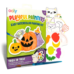 OOLY Playful Painters Trick or Treat Easy Watercolor Painting