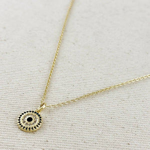 GoldFi 18k Gold Filled Protection Mandala Necklace