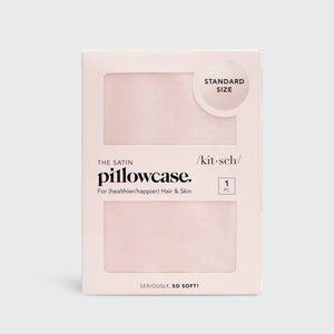 KITSCH Satin Pillowcase Standard in Blush