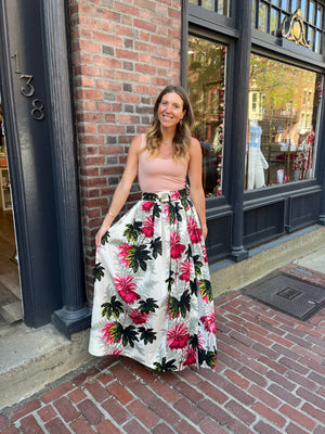 Cara Cara Greenfield Skirt in Natura Egret