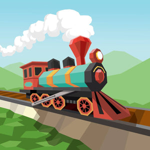 Paint by Sticker Book: Trucks, Trains & More