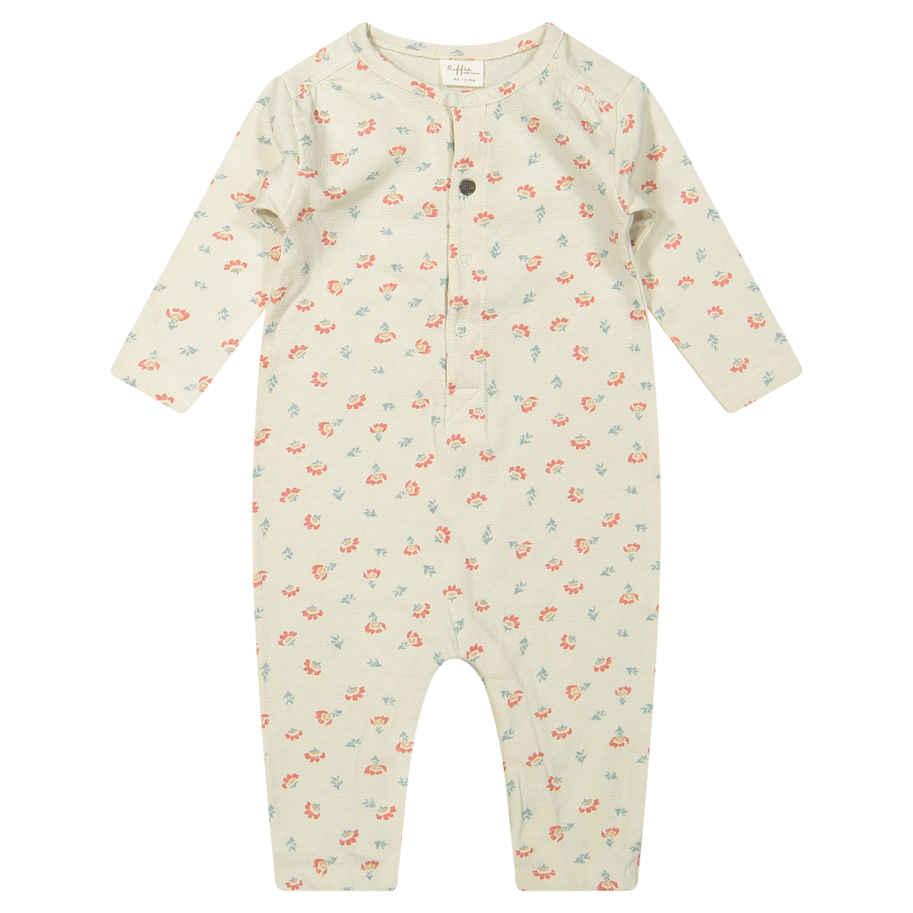 Riffle Amsterdam Romper in Cream Floral