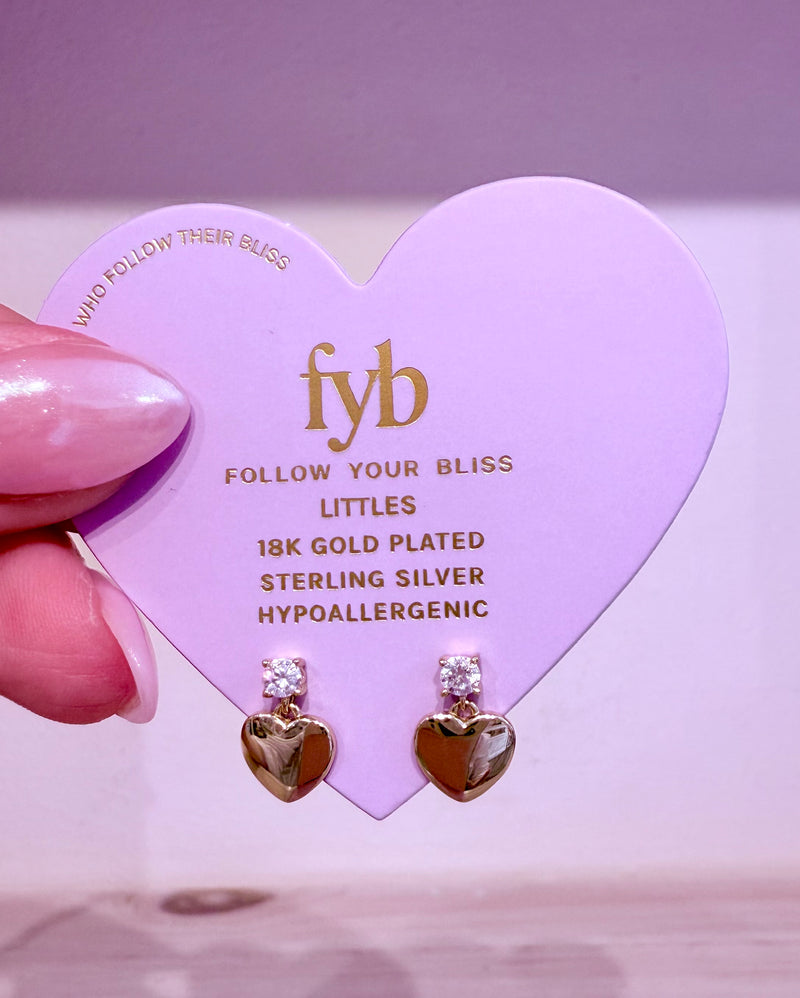 fyb Tatum Hearts Studs-Multiple Styles!
