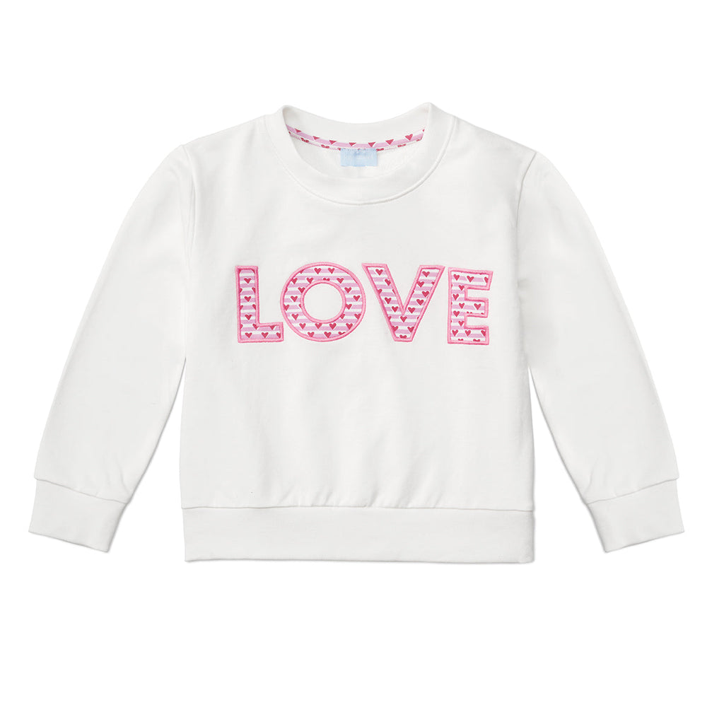 Joy Street Kids LOVE Sailor Hearts Crewneck Sweatshirt