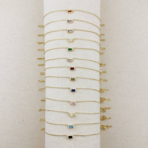 GoldFi 18k Gold Filled Celebration Birthstone Necklace