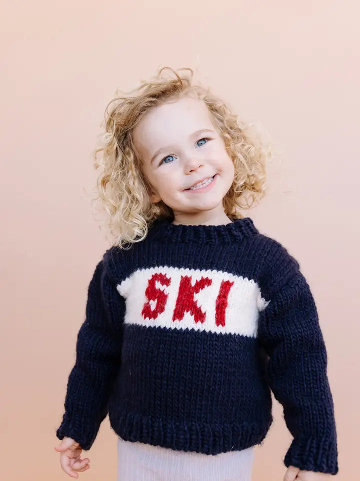 The Blueberry Hill Ski Sweater in Navy