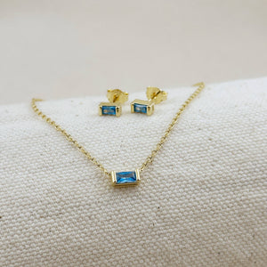 GoldFi 18k Gold Filled Celebration Birthstone Earrings