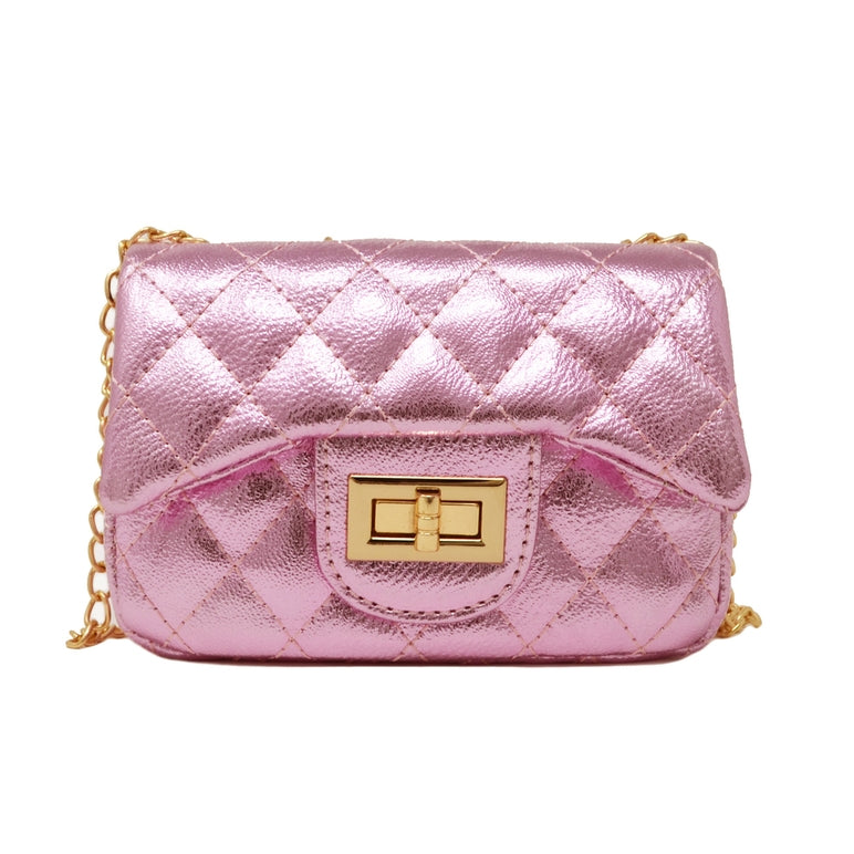 Zomi Gems Metallic Classic Mini Purse in Lilac