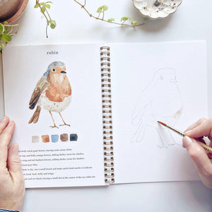 emily lex studio Birds Watercolor Workbook