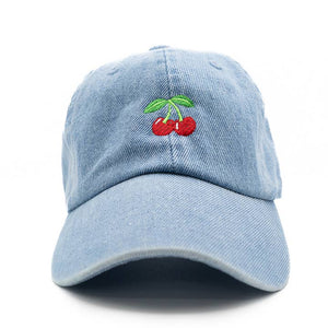 Rey to Z Cherries Hat in Denim