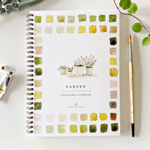 emily lex studio  Garden Watercolor Workbook