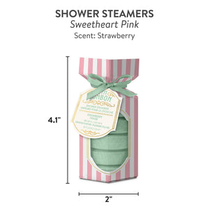 Studio Oh! Petit Bonbon Sweetheart Pink Shower Steamers