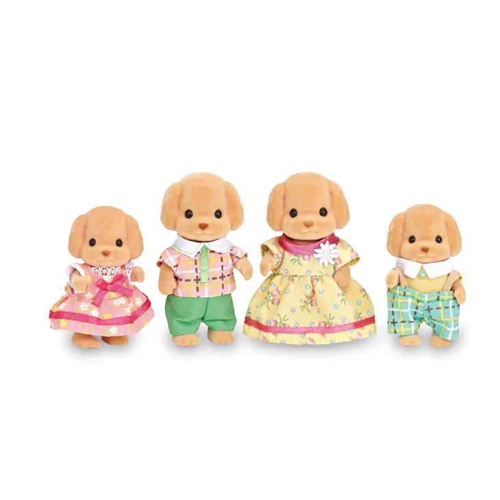 Calico Critters Toy Poodle Dog Family