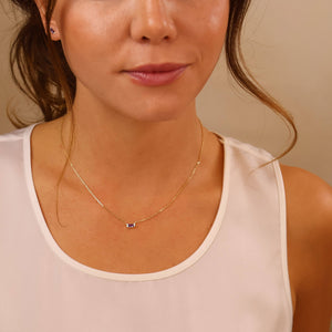 GoldFi 18k Gold Filled Celebration Birthstone Necklace