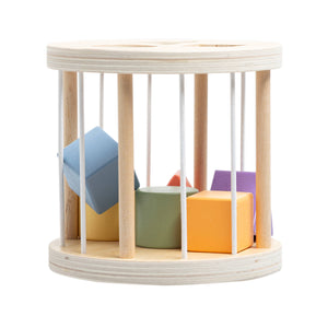 Pearhead Wooden Shape Sorter, Toddlers Montessori Learning Toy
