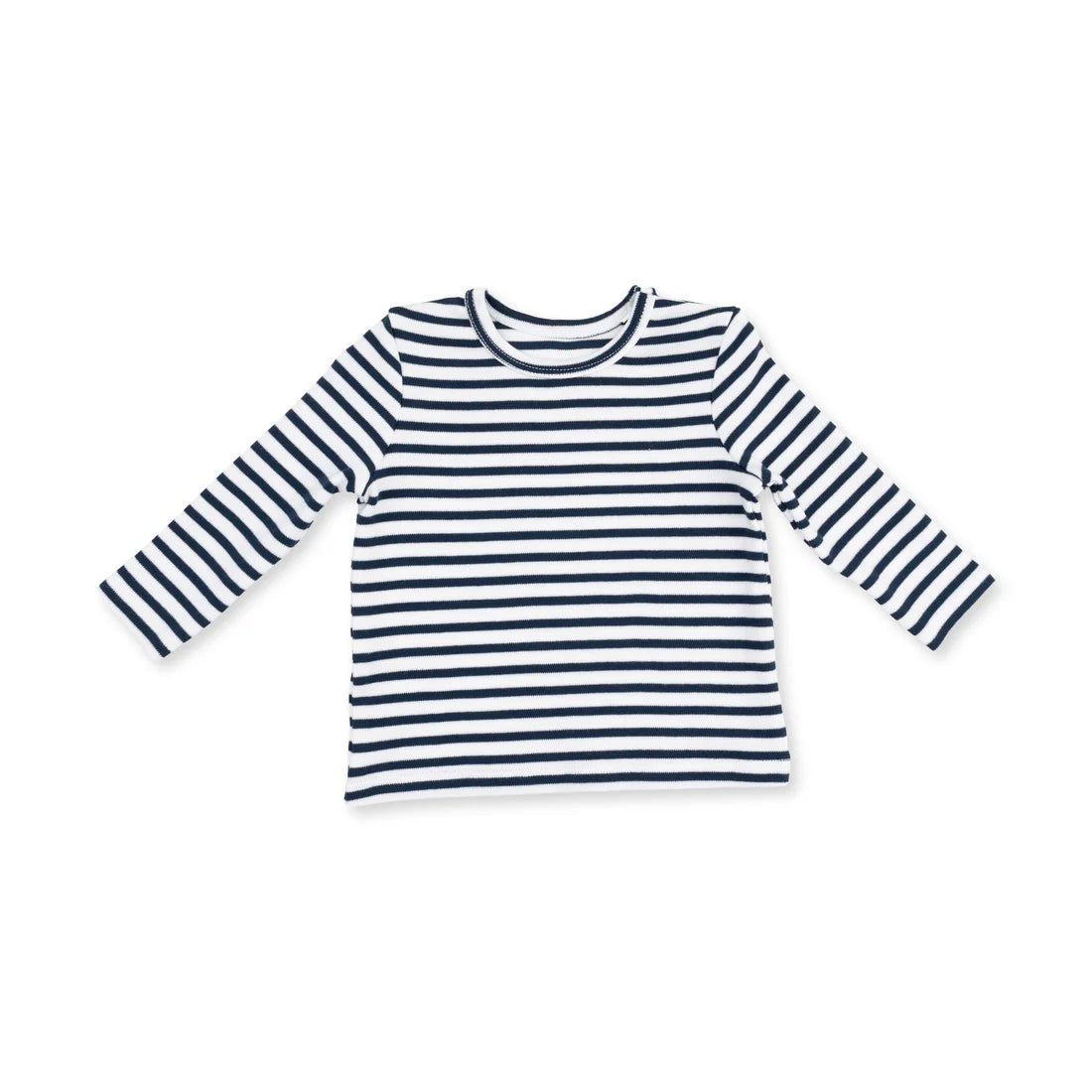 Angel Dear Varsity Jersey in Navy/White Stripe
