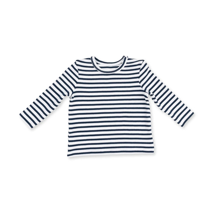 Angel Dear Varsity Jersey in Navy/White Stripe