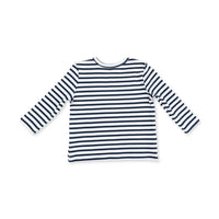 Angel Dear Varsity Jersey in Navy/White Stripe