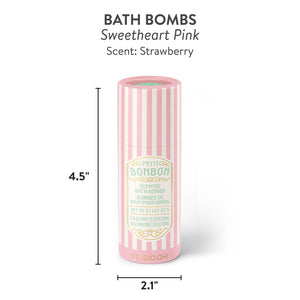 Studio Oh! Petit Bonbon Sweetheart Pink Bath Bombs