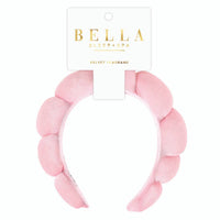 Bella Sleep Spa Plush Spa Headband in Pink